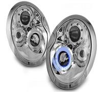 Tuning Tec Scheinwerfer Angel Eyes LED Cromati Per Mini R50 R52 R53 01-06