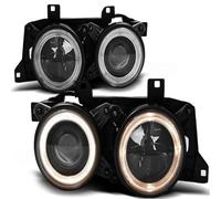 Tuning Tec Scheinwerfer Angel Eyes LED Per BMW 5 E34 7 E32 Anni 86-95 Neri