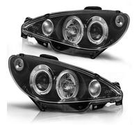 Tuning Tec Scheinwerfer Angel Eyes Sinall Anlage Peugeot 206 Bj. 98-06 Nero H4