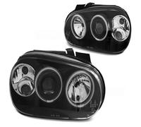 Tuning Tec Scheinwerfer CCFL Angel Eyes Combinati Per VW Golf 4 97-03 Nero