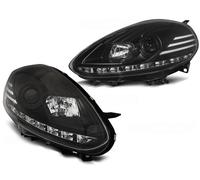 Tuning Tec Scheinwerfer DRL LED Luci Diurne Fiat Punto Evo 09-12 Nero