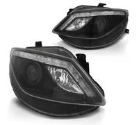 Tuning Tec Scheinwerfer LED Luci Diurne Look Seat Ibiza 6J 08-12 Nero