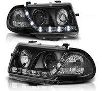 Tuning Tec Scheinwerfer LED Tagfahrlicht Optik Per Opel Astra F Bj. 94-98 Nero