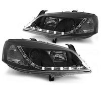 Tuning Tec Scheinwerfer LED Tagfahrlicht Optik Per Opel Astra G 98-05 Nero
