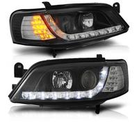 Tuning Tec Scheinwerfer LED Tagfahrlicht Optik Per Opel Vectra B 95-98 Nero LED