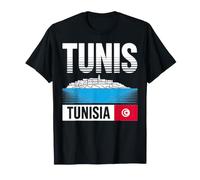 Tunisi Tunisia Bold Tipo Viaggio Souvenir Maglietta
