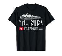 Tunisi Tunisia Scenic Arch Travel Souvenir Maglietta
