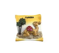 Tunisia 3D cammello frigorifero magnete souvenir regalo, resina fatta a mano Tunisia frigorifero magnete collezione decorazione casa e cucina