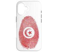 Tunisia Flag Fingerprint It is in my DNA Regalo per i tunisini Custodia per iPhone 16