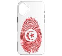 Tunisia Flag Fingerprint It is in my DNA Regalo per i tunisini Custodia per iPhone 16 Plus