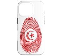 Tunisia Flag Fingerprint It is in my DNA Regalo per i tunisini Custodia per iPhone 16 Pro