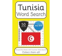 Tunisia Word Search Book: Words Search With Easy To Read Print about Tunisia, Travel, Culture and More | 6x9 inches, 100 pages | 50 puzzles. Ideal for teens, seniors and adults. Instructions in English, Spanish, Italian, French and German.