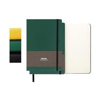 TUNJILOOL 2 Pacchetti Quaderno Punteggiato A6 - Cop. Rig. in Pelle, 192 Pagine, Carta 80GSM, Fregio Elast. e Tasca Int. per Pian. Creat., Sbozzo e Note