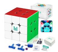 TUNJILOOL HuaMeng YS3M Speed Cube Magnetico 3x3, Magico Cubo Magnetico/Maglev Professionale Giocattolo Puzzle Stickerless Senza Adesivo (Ball-Core con Vestiti MagLev)