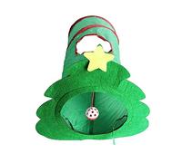 Tunnel albero di Natale giocattolo con anello ciondolo Playtube Stagione Natale Crinkle Tunnel