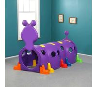 Tunnel da gioco, Tunnel for bambini for gattonare e arrampicarsi, Struttura da gioco for bambini for interni ed esterni(B,235x105x105cm)