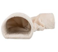 Trixie Tunnel pieghevole per conigli e roditori 63102 – peluche 27×21×80 cm beige