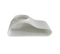 Tunnel di visualizzazione trasparente per acquario, 10 cm, piccolo bianco | Struttura in plastica ABS, lunghezza 15,5 cm, finestra di visualizzazione trasparente, sicura per serbatoi di acqua dolce e