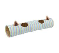 Tunnel Gatti | Tana Interattiva e Pieghevole da Gioco | Case Di Gioco Per Gatti Con Strisce Colorate Da Interno | Per Cuccioli Animali Domestici Compleanno Natale Feste Inseguimento Piccoli Animali