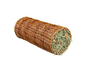 Tunnel in vimini con fieno per conigli e roditori Trixie