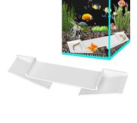 Tunnel per acquario, stabile tubo di riparo per acquario, cupola triangolare con curvo, grande terrazza angolare per rettili gamberi ciclidi Loaches habitat acquatico per animali domestici