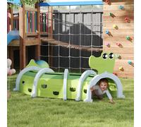 Tunnel per Bambini 3-6 Anni a Forma di Coccodrillo, Gioco per Interno ed Esterno in Plastica, Verde