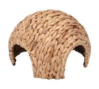 Tunnel per conigli, casetta sicura per suricati e conigli, casetta per | erba naturale intrecciata, nicchia per malattie alimentari dei bambini, tasca nascondiglio per piccoli animali domestici