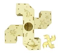 Tunnel per criceto - Giocattoli labirinto di tunnel per parco giochi - Casetta per piccoli animali in legno, esercizio e arricchimento per coniglio cincillà Gerbo Furetto