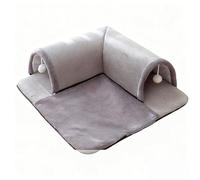 Tunnel per Gatti,Cuccia per gatti domestici,Cuccia per Gatti e Cani da Interno,con giocattolo appeso e batuffolo di cotone,Giocattoli Multifunzionali,per Animali Domestici,per Gattini e Conigli