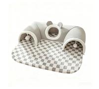 Tunnel per Gatti,Cuccia per gatti domestici,Cuccia per Gatti e Cani da Interno,con giocattolo appeso e batuffolo di cotone,Giocattoli Multifunzionali,per Animali Domestici,per Gattini e Conigli