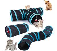 Tunnel per gatti Forniture per animali domestici Cat T Pass Tunnel da gioco Tunnel per gatti pieghevole Giocattolo per gatti Barile da trapano traspirante per carta forte per interni