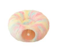 Tunnel per Gatti, Letto a Tunnel per Gatti per Gatti da Interno Tunnel Pieghevole per Giochi per Gatti Giocattolo Rotondo per Tunnel per Gatti per Gattini Cuccioli di Coniglio