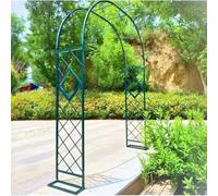 Tunnel per piante da giardino, serra in metallo per rose e verdure, larghezza regolabile 140-340 cm, soluzione per coltivare all'aperto, struttura da giardino resistente alle intemperie