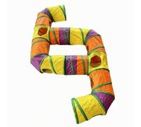 Tunnel Pieghevole con Cerniera Compatto, Arcobaleno A Sei Curve | Portatile, Resistente, , per Salotto