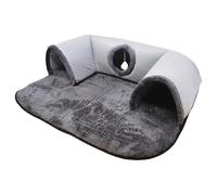 Tunnel pieghevole per gatti, in poliestere resistente, incoraggia la naturale curiosità e riduce il rumore dei gatti