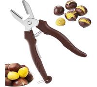 TUNTUM Pela Castagne, Utensile per Tagliare la Castagna, Materiale Acciaio Inox Castagna Forbici, Clip Ergonomica in Castagna Affilata, per Ristorante di Casa (1 pz)
