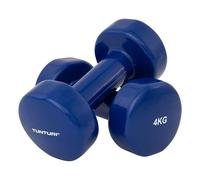 Tunturi Coppia di manubri VINYL DUMBBELLS 4.0KG blu