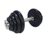 Tunturi Manubrio Dumbbellset - 1 Bar Screw TNT.14TUSCL235 15 KG Nero