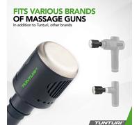 Tunturi Head for Massage Gun - Massaggiatore per bambini e adulti - Calore e freddo - Massaggiatore per collo - 4 livelli - Senza fili