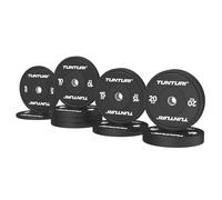 Tunturi Platinum, dischi per manubri, set da 290 kg, colore nero