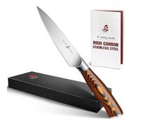 TUO Coltello Universale Cucina 12.5cm Coltello da Cuoco Professionale Coltello da Cucina Acciaio Inossidabile Tedesco con Impugnatura Ergonomica-Fiery Phoenix Series