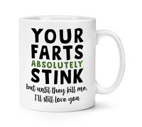 Tuo Farts Assolutamente Stink Kill Me I'Ll Love You 284ml Tazza Valentines Joke