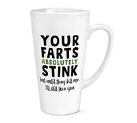 Tuo Farts Assolutamente Stink Until Kill Me Love You 483ml Grande Latte Tazza