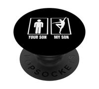 Tuo figlio mio figlio papà mamma divertente danza classica PopSockets PopGrip Adesivo
