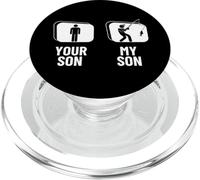 Tuo figlio, mio figlio, papà, mamma, pesca divertente PopSockets PopGrip per MagSafe