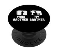 Tuo fratello Mio fratello sorella DJ Funny Disc Jockey PopSockets PopGrip Adesivo