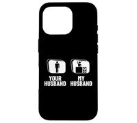 Tuo marito mio marito moglie DJ Funny Disc Jockey Custodia per iPhone 16 Pro