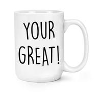 Tuo Ottimo Bad Grammatica Divertente 426ml Grande Tazza Scherzo Teacher Sarcasm