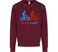 Tuo Pace O Miniera Divertente Ciclismo Ciclisti Uomo Felpa Maglione