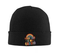 Tuo Padre è Il Mio Cardio Beanie Cappelli Divertente dicendo Sarcastico Berretti Adulto Unisex Hippie Skullies Berretti Autunno Elastico Beanie Cappello